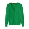 thumbnail image 1 of CILENON Summer Blazers Women's Lightweight V Neck Cardigan Sweater (Available In Plus Size) (Mint Green,XXXXXL), 1 of 2