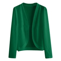 CILENON Trendy Outfits for Women 2024 Women's Long Sleeve Ice Silk Knit Skirt V Neck Cardigan (Green,XXXXXL)