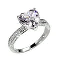 thumbnail image 1 of CILENON Wedding Rings for Women Fashion Women's Love Heart Zirconia Diamond Ring Engagement Wedding Ring Wedding Bands for Women Gold Jewelry for Women Gold Rings for Women(Silver,6), 1 of 6