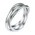 thumbnail image 1 of CILENON Wedding Rings for Women Rings for Women Stacking Rings Halloween Costumes for Women Gold Rings Couple Rings Wedding Bands for Women Gold Jewelry for Women Gold Rings for Women(Silver,7), 1 of 5