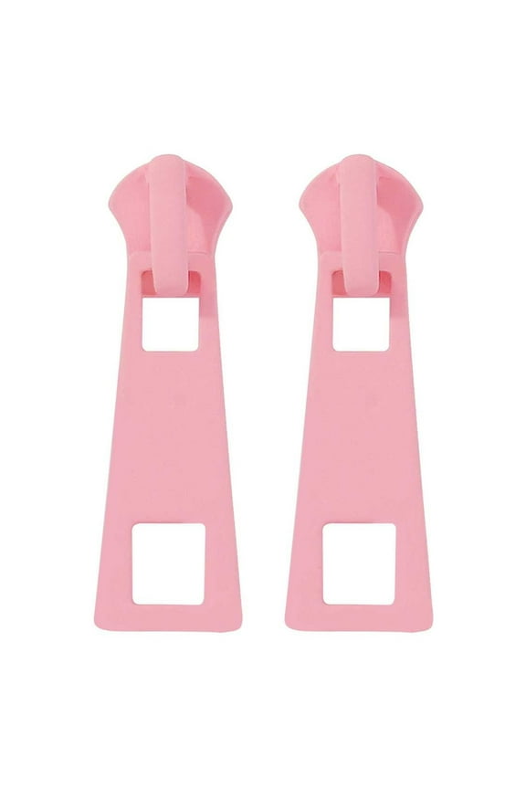 Women Funny Earrings 1 Pair Of Earrings Zipper Shape Electroplated Jewelry Cartoon Candy Party Studs (F,One Size)