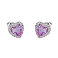 thumbnail image 1 of CILENON Women Light Jewelry Love Diamond Earrings Female Niches Design Crystal Earrings Jewelry (F,One Size), 1 of 6