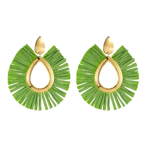 CILENON Women The Latest European Style Simple Fashion Is Suitable For Women'S Party Jewelry Earrings (Green,One Size)