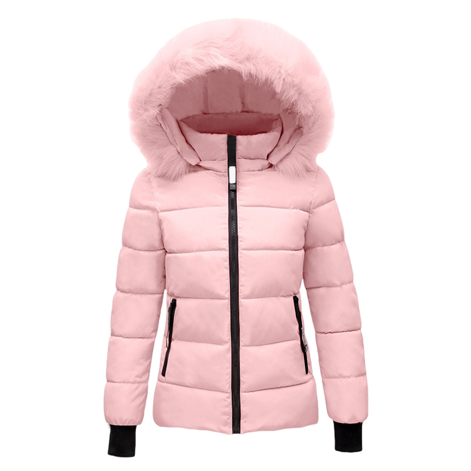 CILENON Women's 2024 Warm Parka Jacket Short Quilted Waterproof Coat ...