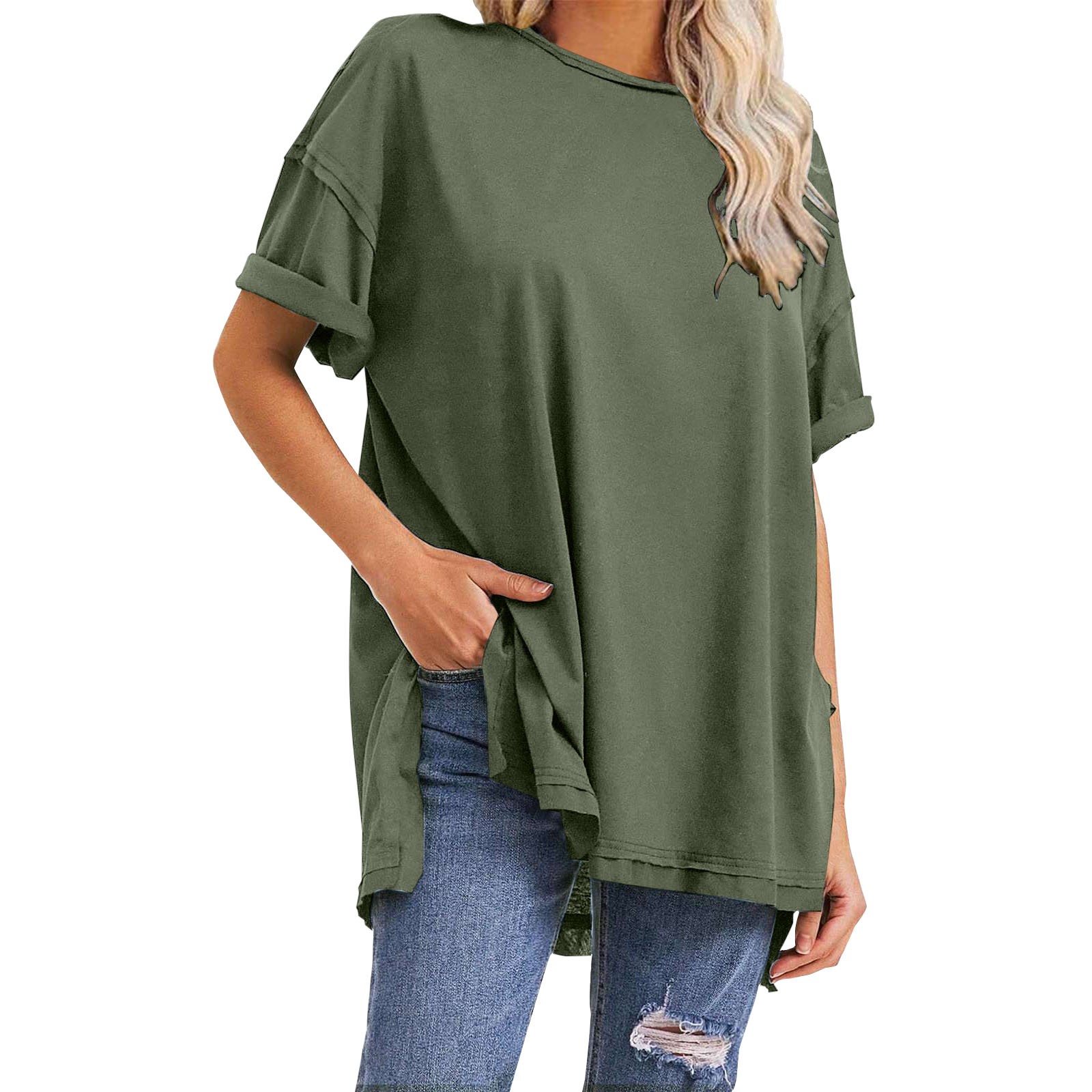 CILENON Workout Tops for Women Tees for Women Summer Casual Oversized T