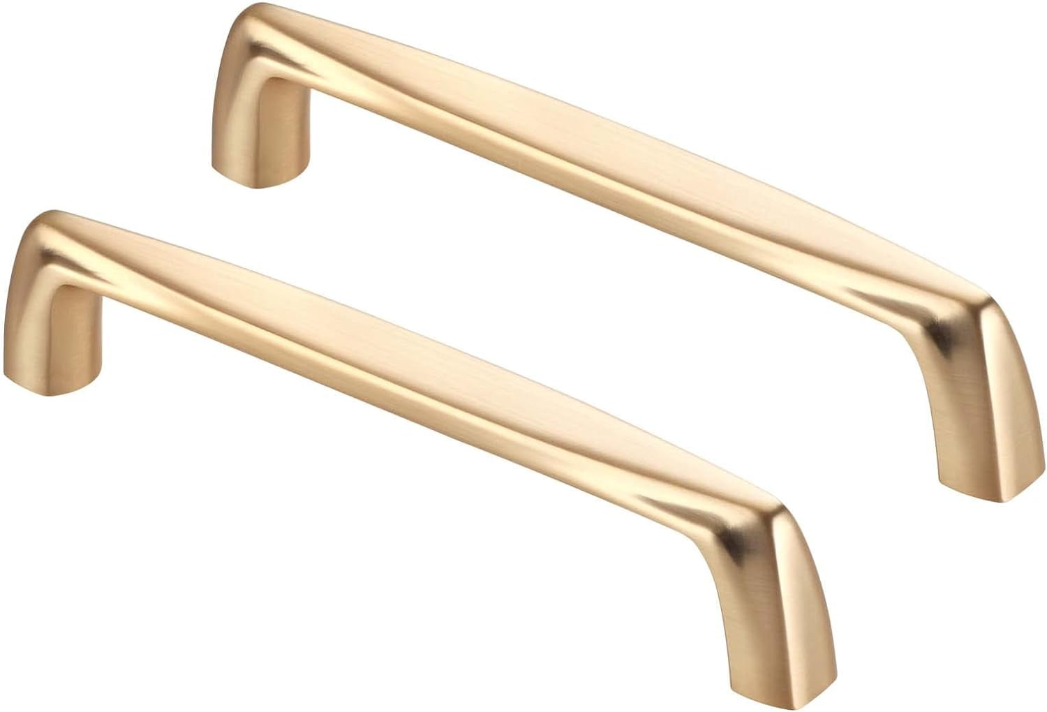 QOGRISUN 5-Pack Solid Brass Cabinet Pulls, Gold Euro Benin - View #9