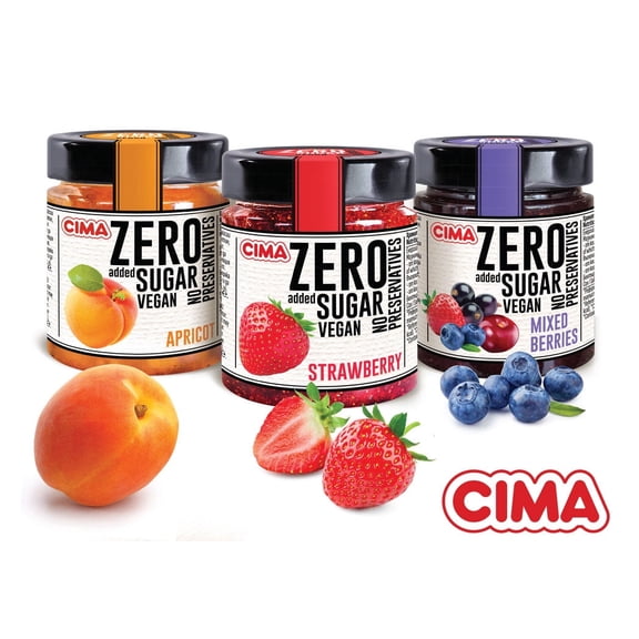 CIMA ZERO Added Sugar Spread – Variety Pack, 230 g (Pack of 3)