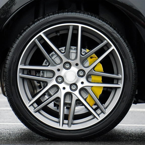 CIMAXIC 1 Pair Brake Caliper Cover Yellow ABS