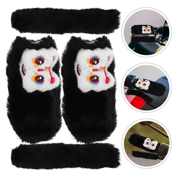 CIMAXIC 1 Pair E Bike Accessories Comfortable Plush For Cold Weather Riding Black