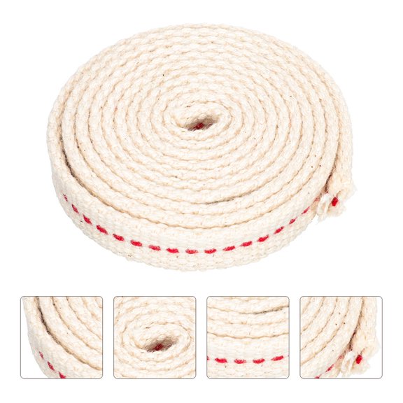 CIMAXIC 1 Roll Cotton Lamp Wicks Multi Color for Household Oil Lamp Use 11.8x0.6x0.08in