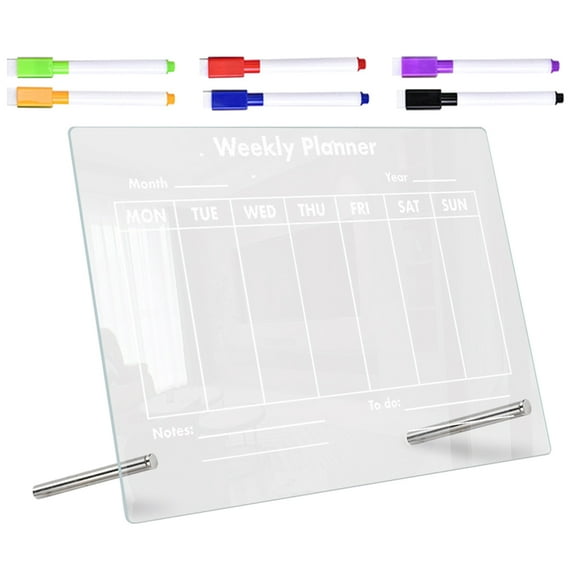CIMAXIC 1 Set Acrylic Desktop Planning Board for Teachers 30X20CM