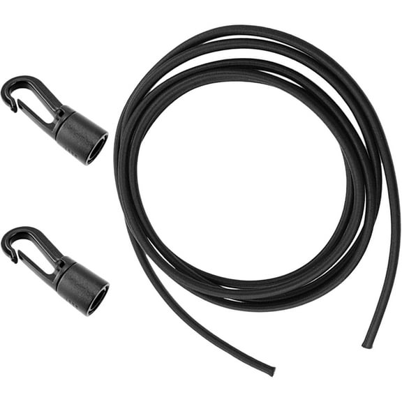 CIMAXIC 1 Set Bungee Cord with Hooks for Boat Accessories Outdoor Gear Kayaking Hiking 19.7x0.2x0.2in