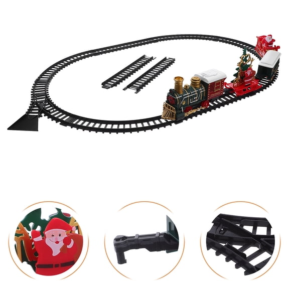 CIMAXIC Christmas Train Track Toy Set - Electric Musical Locomotive with Lights, Holiday Decorations for Kids Boys & Girls Under Tree