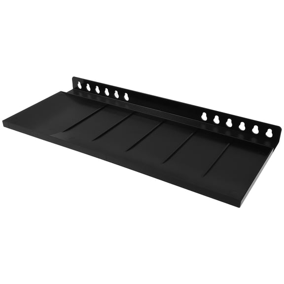 CIMAXIC 1Set Black Plastic Easel Tray with Detachable Shelf for Convenient Paint Storage