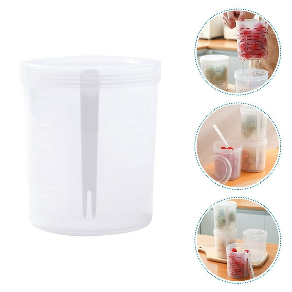 CIMAXIC 1 Set Food Fresh Keep Box Sealed Function For Home Use 5.11X4.32X3.93in White Pp