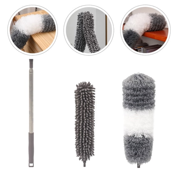 CIMAXIC Microfiber and Chenille Household Duster for Home Cleaning - 1 Set