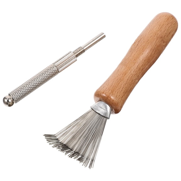 CIMAXIC 1 Set Kenzan Needle Maintenance Tools for Florists Compact Design Silver Stainless Steel