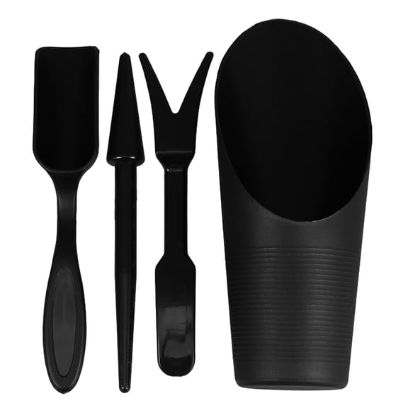 CIMAXIC Potting Soil Scoop Succulent Planting Tools Black Gardening Supplies 1 Set