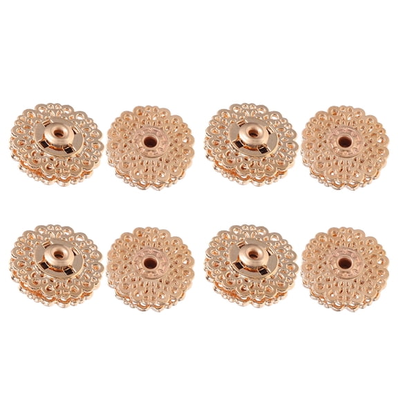 CIMAXIC 10Pairs Golden Buttons Press Fasteners Invisible Snaps for Coat Bag Buckle Sewing