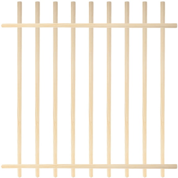 CIMAXIC 10 Pcs Window Screen Decorative Stick For Home Beautification Beige Wood