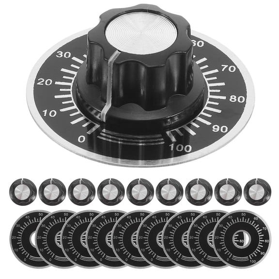 CIMAXIC 10 Sets Universal Control Knobs For Volume Control In Audio Equipment With Round Shape
