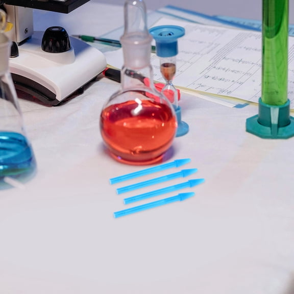 CIMAXIC 100Pcs Blue Plastic Microcentrifuge Tubes with Grinding Rods for Sample Preparation Test Lab Tubes