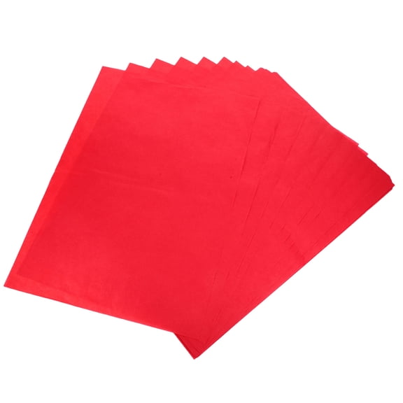CIMAXIC 100Pcs Red Tissue Paper for Crafts Soft Sturdy Material for Wrapping and Decoration