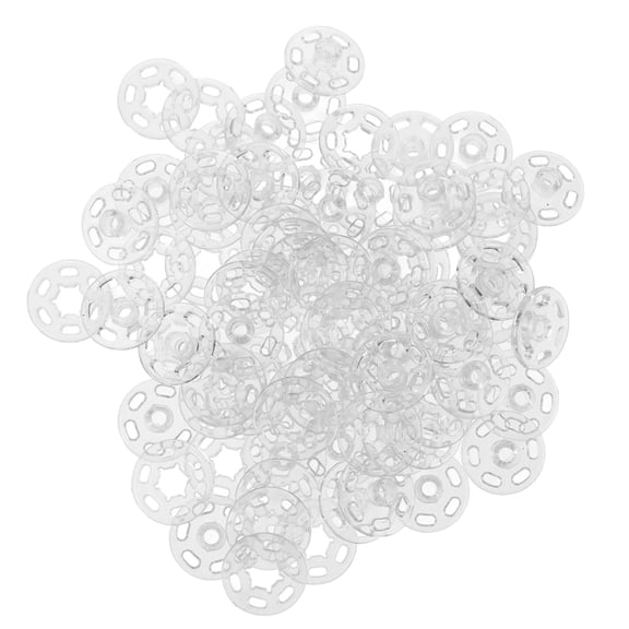 CIMAXIC 100pcs Sewing Snaps Clear Coat Snaps Resin Fastening Sewing Projects Artisans