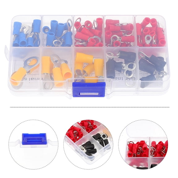 CIMAXIC Automotive Wiring Connectors Insulated Wire Terminal Kit Multi 102pcs