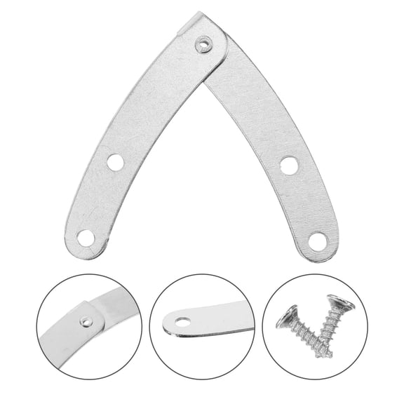 CIMAXIC 10Pcs Strong Iron Drop Down Hinges for Chest Lid Support and Furniture Cabinet Use