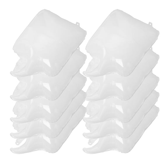 CIMAXIC 10Pcs White Aluminum Foil Balloons Square Shaped Durable Self Sealing Party Decoration