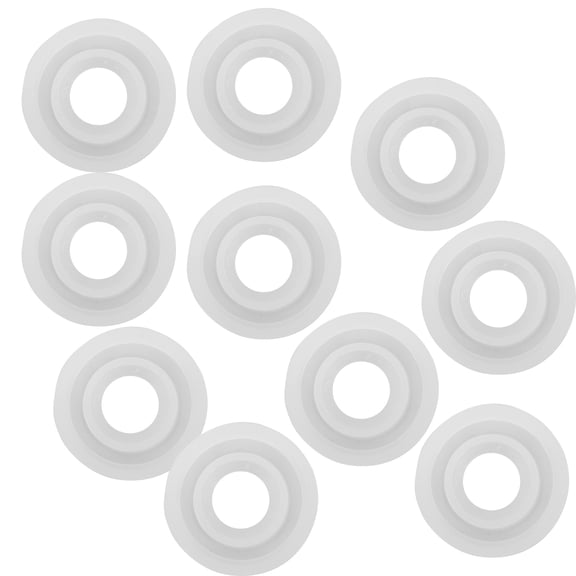 CIMAXIC 10Pcs Practical White Silicone Mold for DIY Ring Making Projects