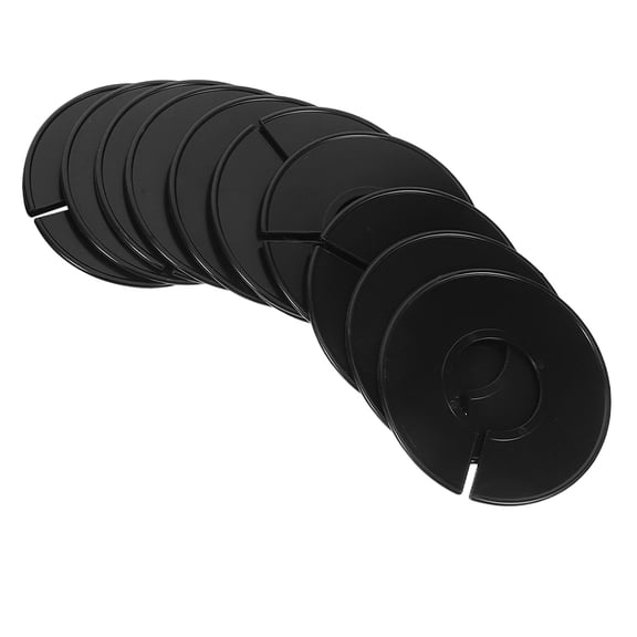 CIMAXIC 10Pcs Black Clothes Rack Separators for Hangers to Organize Wardrobe Efficiently