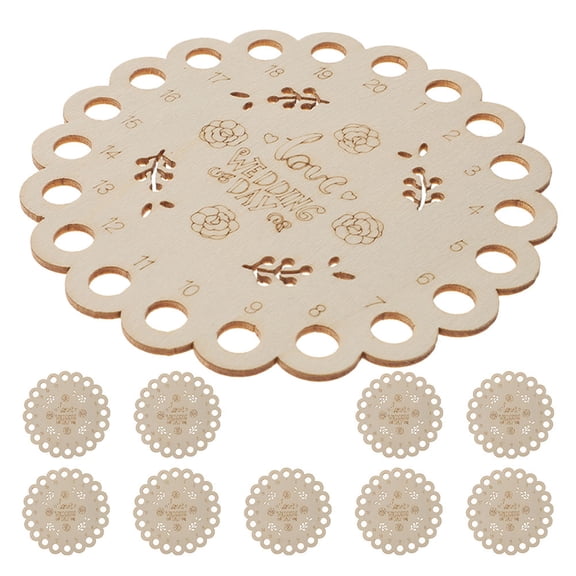 CIMAXIC 10pcs Wooden Cross Thread Storage Plates 10cm - Embroidery Yarn Organizer with Function to Keep Threads -Free