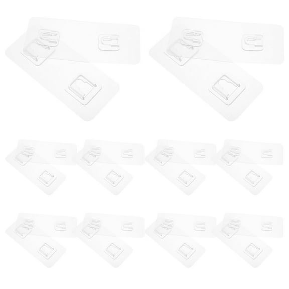 CIMAXIC 10pcs Plastic Hooks Shower Hooks For Inside Shower Waterproof For Bathroom Household Items