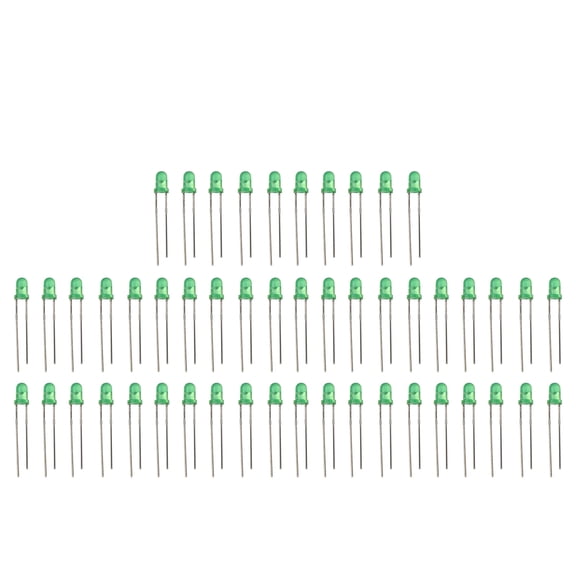 CIMAXIC 120Pcs 3mm Frosted Diffused LED Diodes with Resistors for Electronics