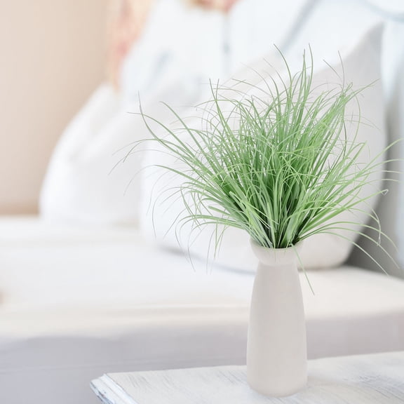 CIMAXIC 12Pcs Artificial Plants Stems Plastic Cattails Realistic Faderesistant Greenery for Outdoors