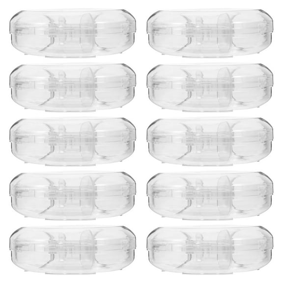 CIMAXIC 12Pcs Lollipop Shaped Containers Plastic Storage Transparent for Hosts