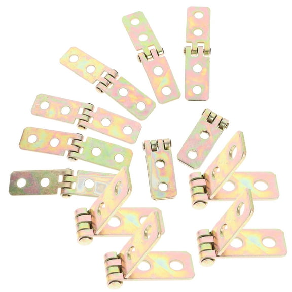 CIMAXIC Wardrobe Furniture Hinges Square Hinge Iron 12Pcs