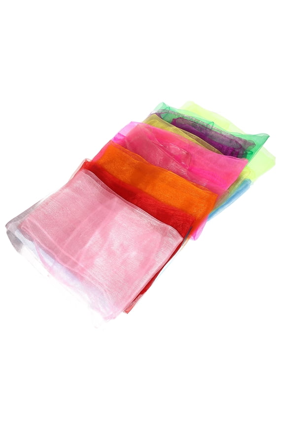 12pcs Assorted Color re Juggling Scarves Multipurpose ce Props for Kids Stage Shows