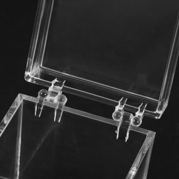 CIMAXIC 12Pcs Transparent Jewelry Display Box for Trade Show Display, Reusable Plastic Case