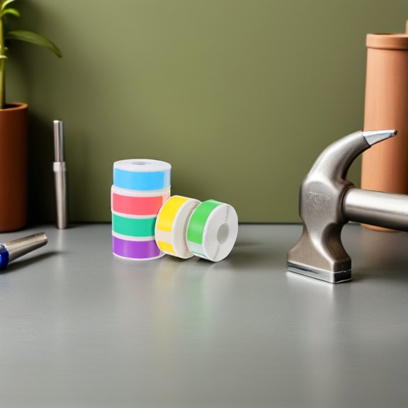 CIMAXIC 160Pcs Assorted Color Printable Label Sticker Rolls for Shipping and Product Decoration