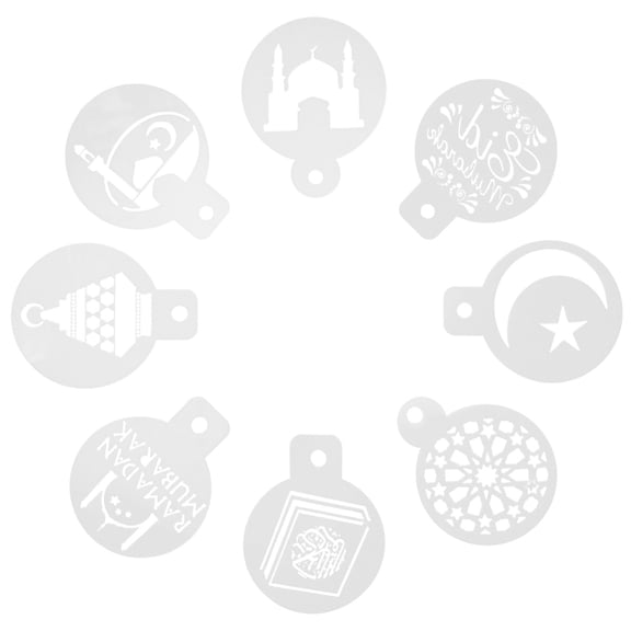 CIMAXIC Plastic Stencil Templates for DIY Cake Molds and Baking 16Pcs