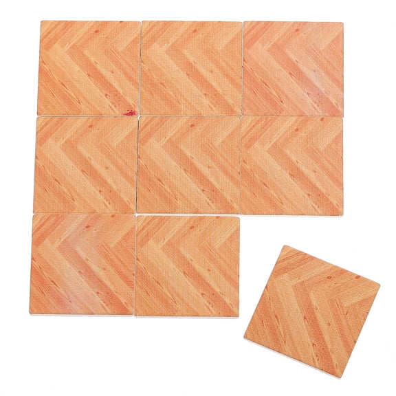 CIMAXIC 18Pcs Dollhouse Mini Furniture Decoration Set Khaki Plastic for Miniature Scene Kit Home