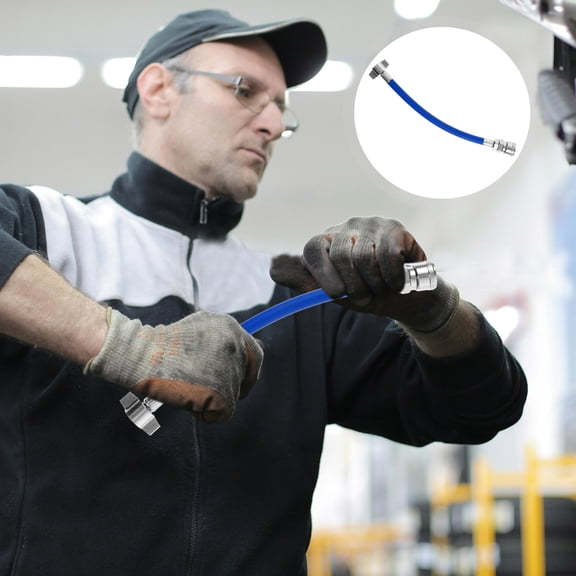 CIMAXIC 1Pack Air Compressor Tube 11.8x0.6x0.6in in Blue for Gas Transfer in Vehicles