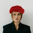 thumbnail image 1 of CIMAXIC Beret Hat Casual Style Red Acrylicfibres 1Set, 1 of 8
