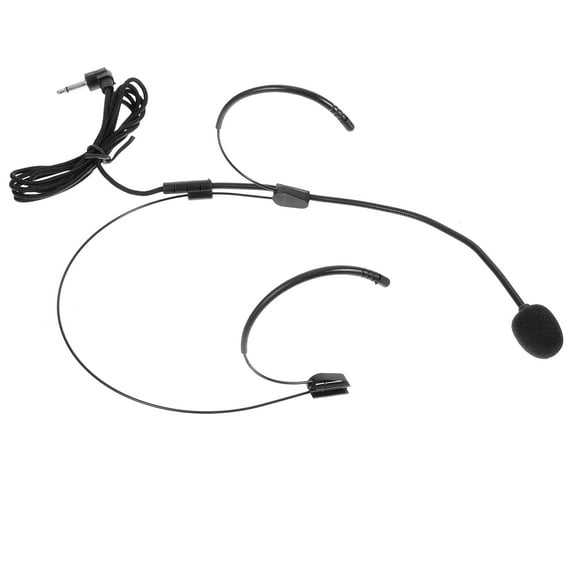 CIMAXIC 1Pack Black Headset Microphone for TV Broadcasting with Sound and Stable Signal