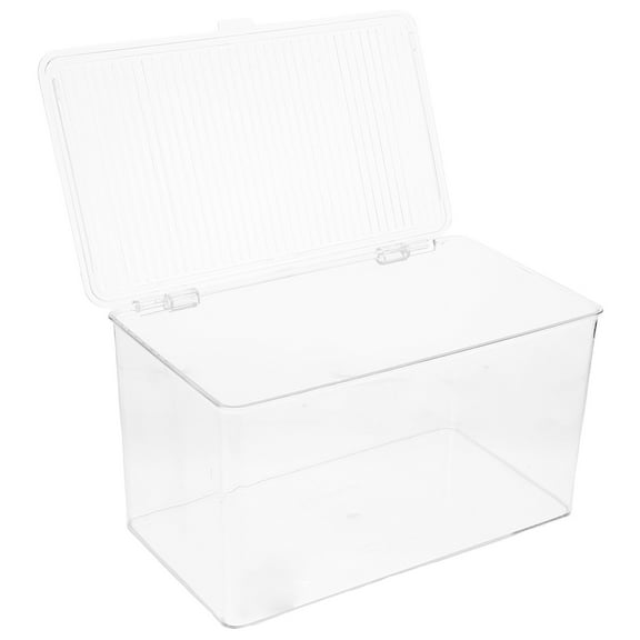 CIMAXIC Desktop Organizer Box Transparent Plastic 1Pcs For Home Office