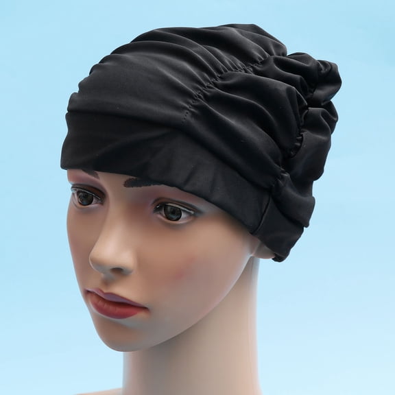 CIMAXIC 1Pack Fabric Swim Cap for Women Waterproof Hair Protection for Pool