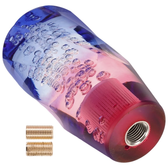 CIMAXIC 1Pack Gear Shift Knob Twisted Texture Acrylic Material Car Lever 3.94in